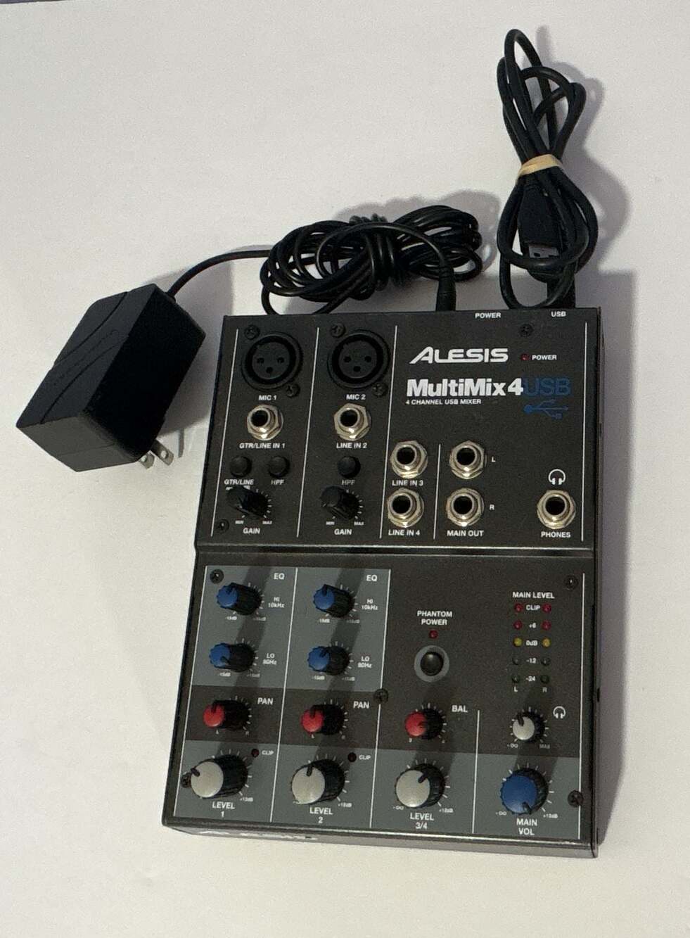 Alesis MultiMix 4 USB 4-Channel USB Mixer and Audio Interface